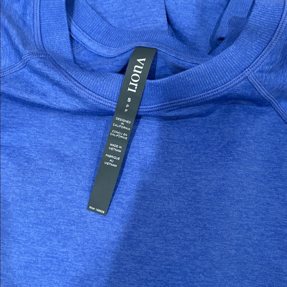 Vuori Halo Crew in Blue Iris Heather - Picture 6 of 8